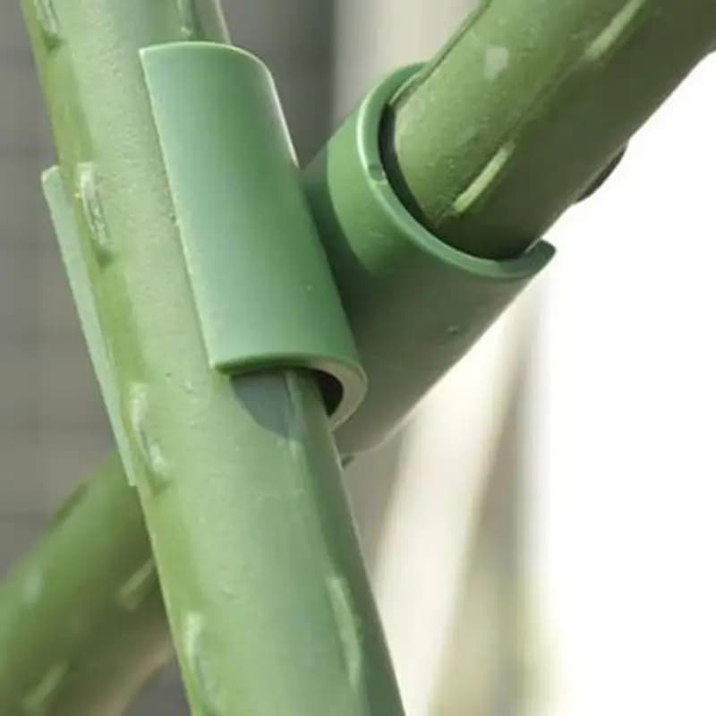 80 Pezzi Clip Connettori per Traliccio da Giardino da 11mm, Set di Fibbie Regolabili per Giunti di Strutture per Piante, Accessorio per Costruzione di Serre
