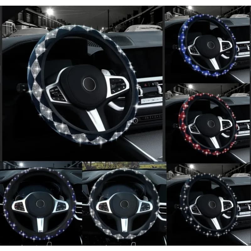 Diamond Car Cover Non-slip Cover for Girl Car without Ring Interior Decorative Accessories