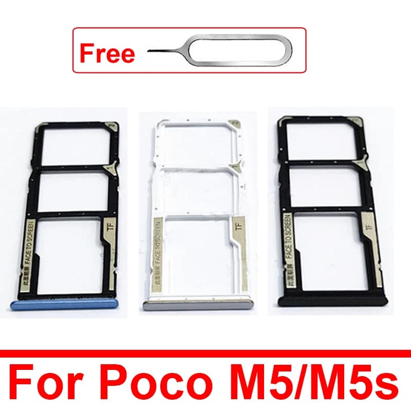 Vassoio della scheda SIM per Xiaomi Poco M5 M5S Slot per scheda SIM Adattatore per supporto del vassoio della scheda Parti di ricambio