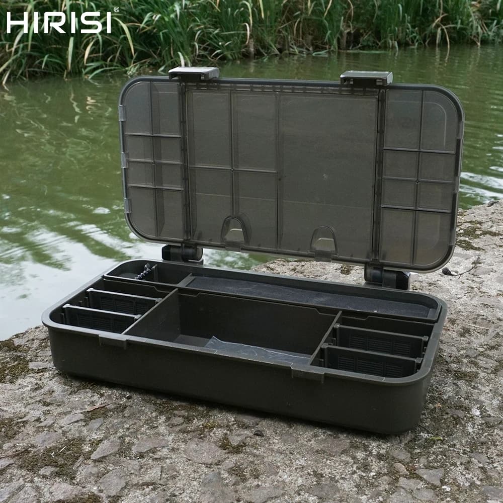 Hirisi Carp Fishing Box Equipment With 10 Pieces Rig Rig Organizer Pins Fishing Equipment Parts W501 Accessories Boxes