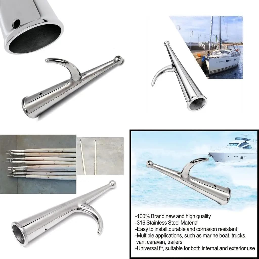 6XDF Robusts Steel Boat Mooring Hook Designed for Anti Corrosion & Strong Anchoring Capability in Marine Settings