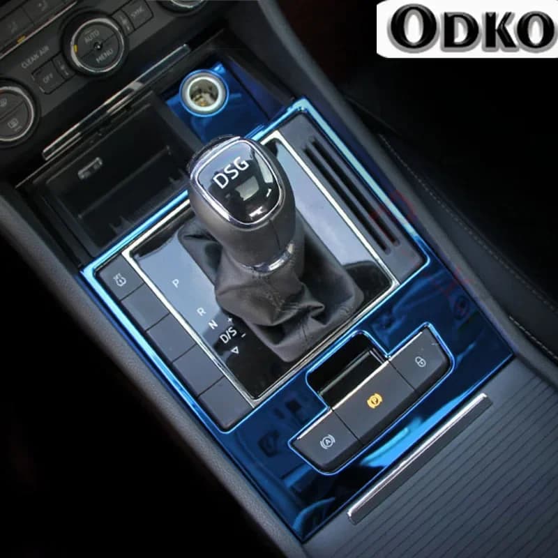 Pellicola Protettiva Trasparente in TPU per Pannello di Navigazione e Cambio Auto, Accessori Anti-graffio per Skoda Superb 2019-2023