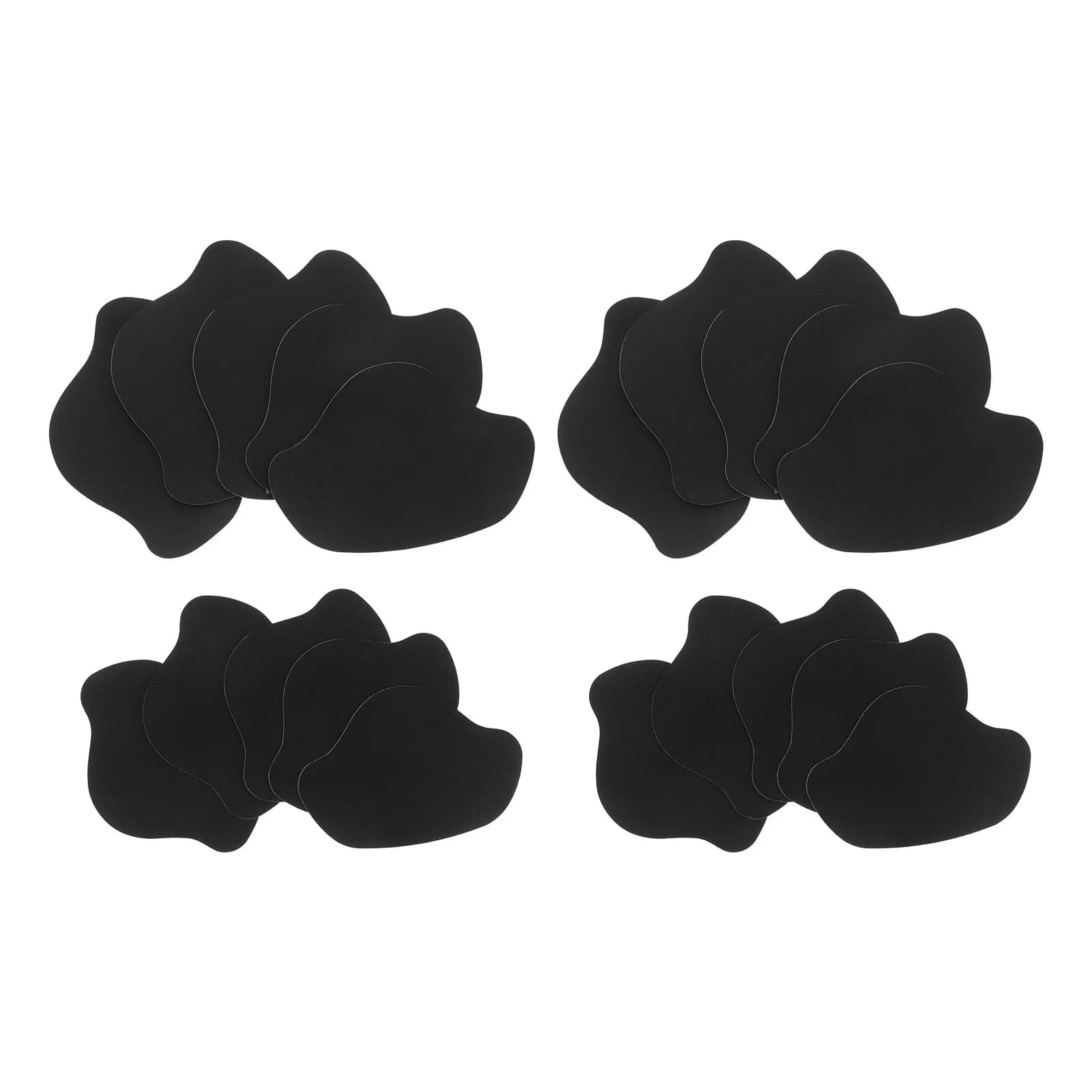 20Pcs Shoe Heel Repair Patch Kit Black Low Profile Sneaker Heel Repair Pads for Hiking Boots Shoe Patch
