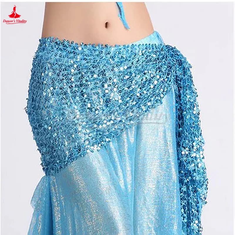 Nuovo stile di costumi di danza Del Ventre paillettes danza del ventre hip sciarpa per le donne danza del ventre cinture