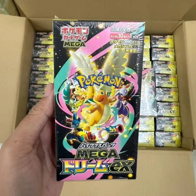New 100%Original Pkm Trading Card Serise Blind Boxes Mega Dream Ex Golden Box Anime Periphery Booster Pack Collectible Toys Gift