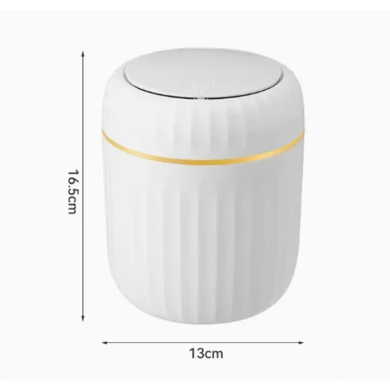Mini Desktop Trash Can with Lid, Durable Plastic Waste Bin for Home Office Bedroom Table Storage