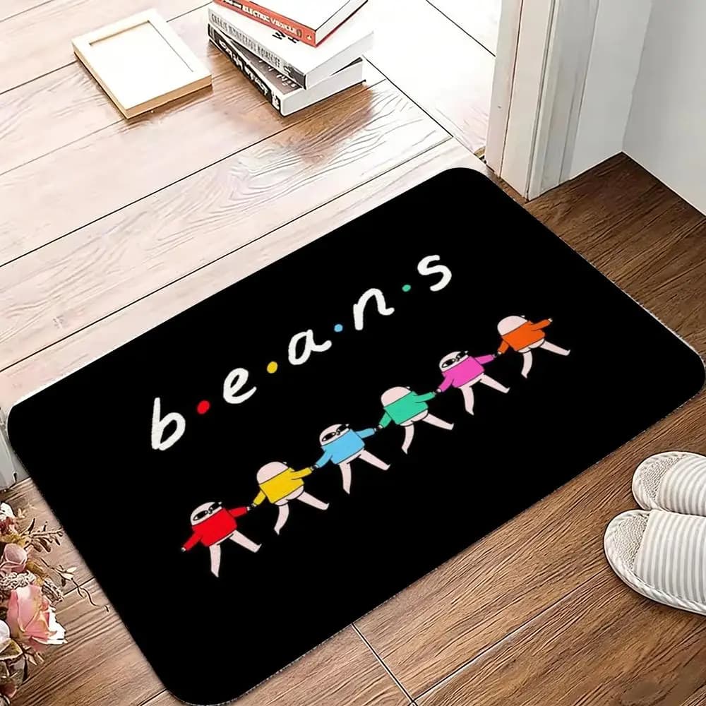 K-ketnipz The B-Bean Tappetino in morbida flanella, tappeto antiscivolo e assorbente per bagno, camera da letto, decorazioni per la casa