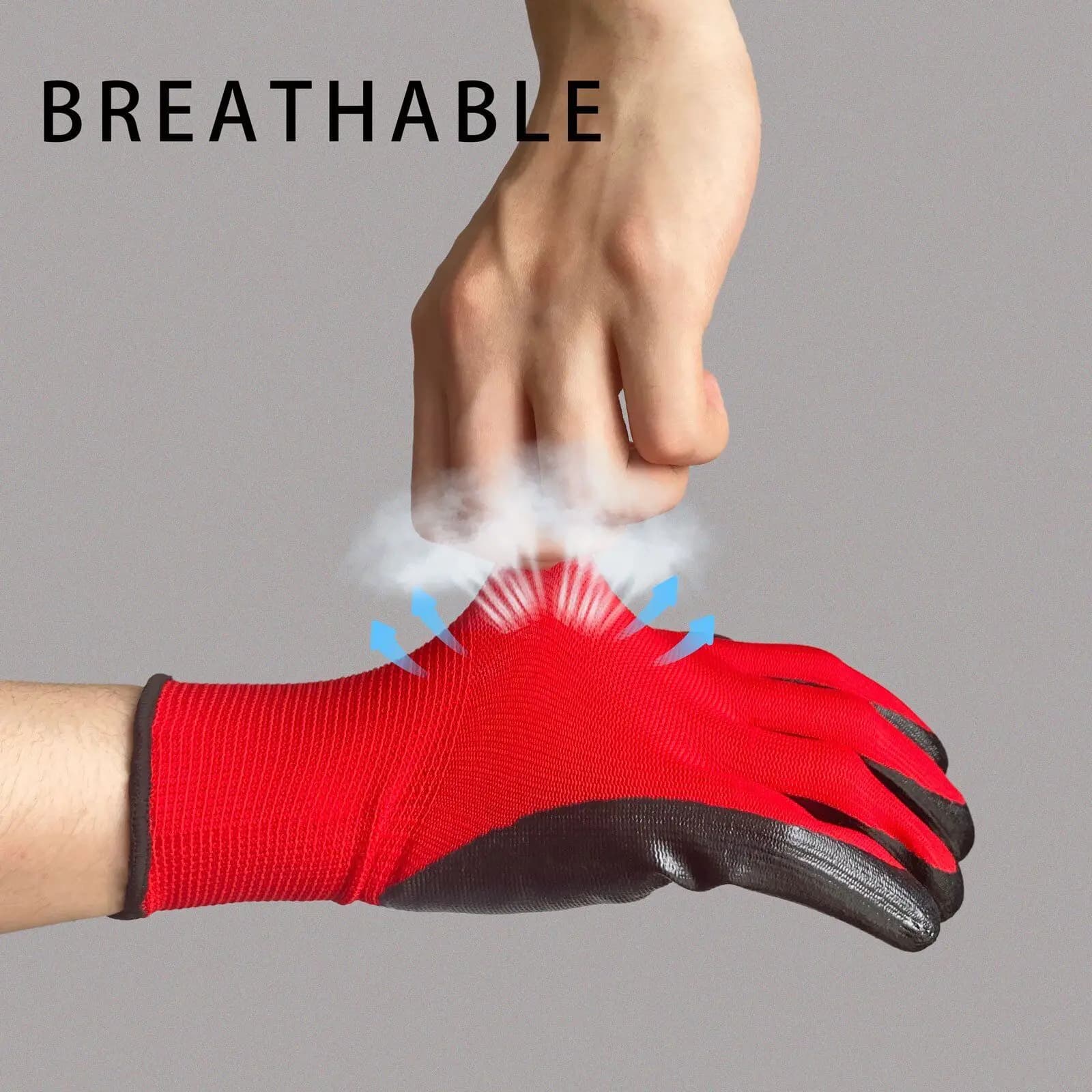 1 paio di guanti da lavoro di sicurezza in Nylon Premium con rivestimento in Nitrile, impugnatura da giardinaggio, eccellenti guanti da lavoro protettivi industriali