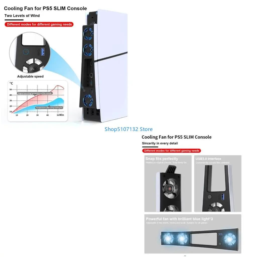 Fan raffreddamento da 87HD per Digital & Discs Edition con 3 Accessori da gioco fan
