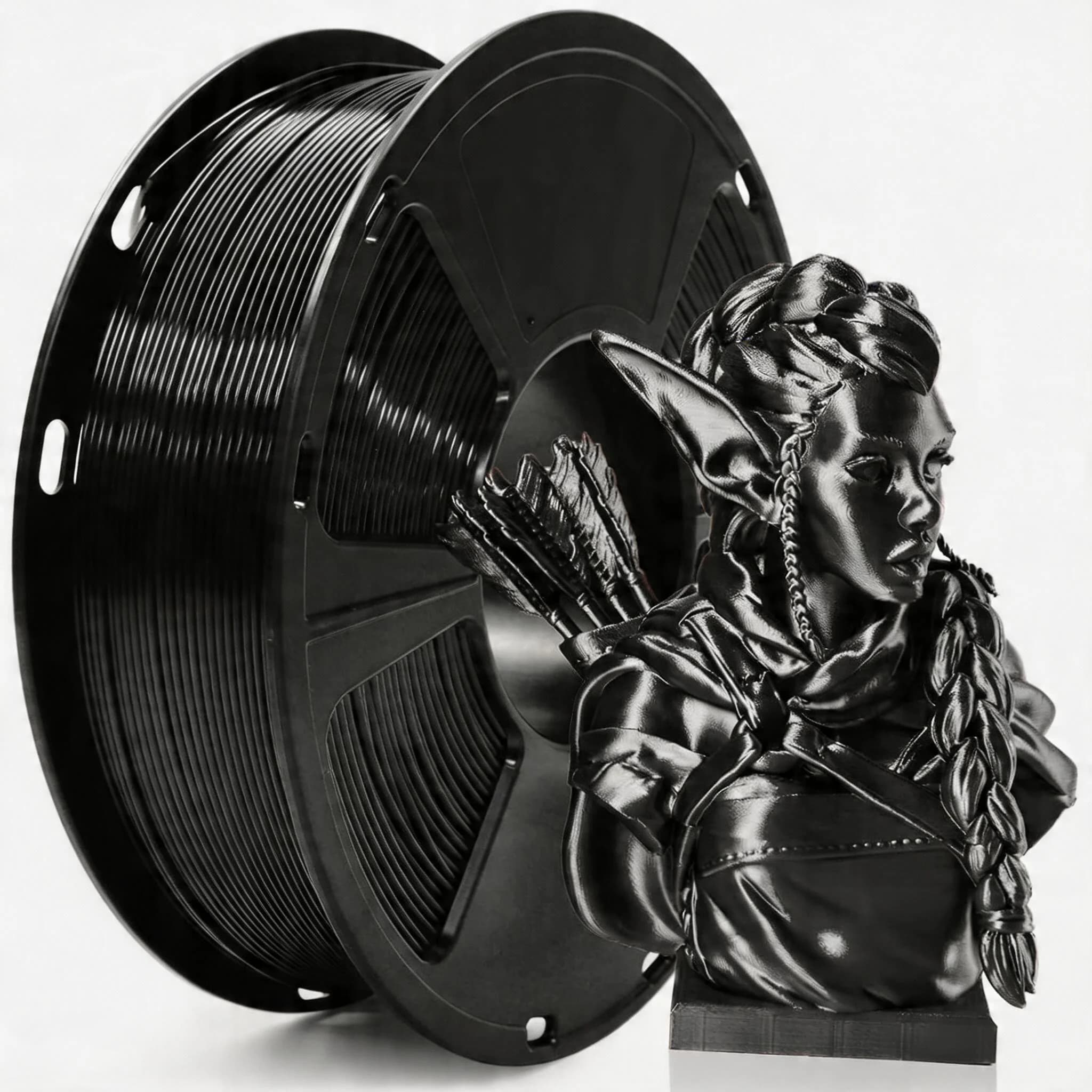 Silk Filament 1.75mm,Neatly Wound 3D Printer Filament,Dimensional Accuracy +/- 0.02 mm, 250g