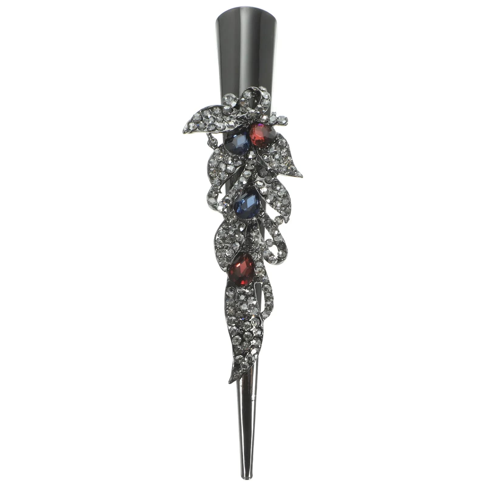 Metal Crystal Alligator Hair Clip Retro Shiny Duckbill Barrette Fashionable Sparkling Hair Clip for Daily Wear Wedding Costume