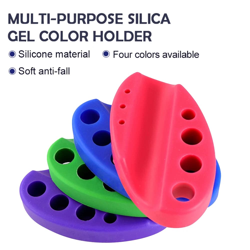 Supporto per supporto per penna per trucco permanente con copertura ovale in silicone per macchina per tatuaggi, tazza per inchiostri, tazza per pigmenti, accessori per supporto per penna per trucco permanente