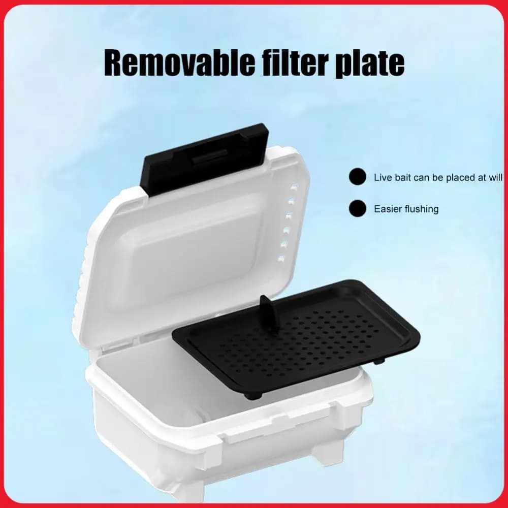 MEBAO Fishing Equipment Boxes, Multifunction Plastic Container for Living, Removable and Unmountable for Open Fishing Accessories