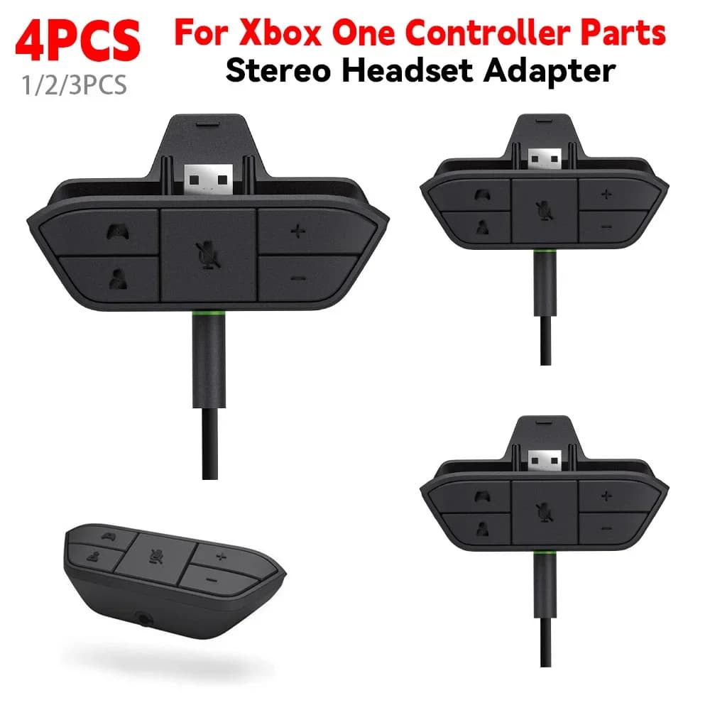 Stereo Headphone Adapter for Xbox One Controller Parts Adjusts Balance Audio Headphone Converter Jack 3.5mm Game Accessories