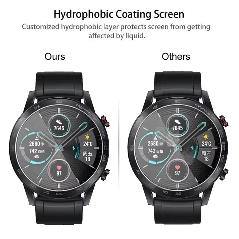LI06T Vetro Temperato Per Rotondo Smart Watch Protezione Dello Schermo Diametro 46 23 33 36 41.2 45 Pellicola di Vetro