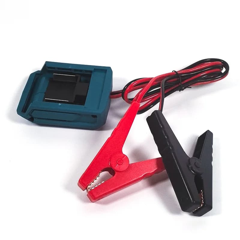 Avviatore d'emergenza portatile per auto compatibile con batterie al litio Makita/Milwaukee 18V con cavi da 12 AWG
