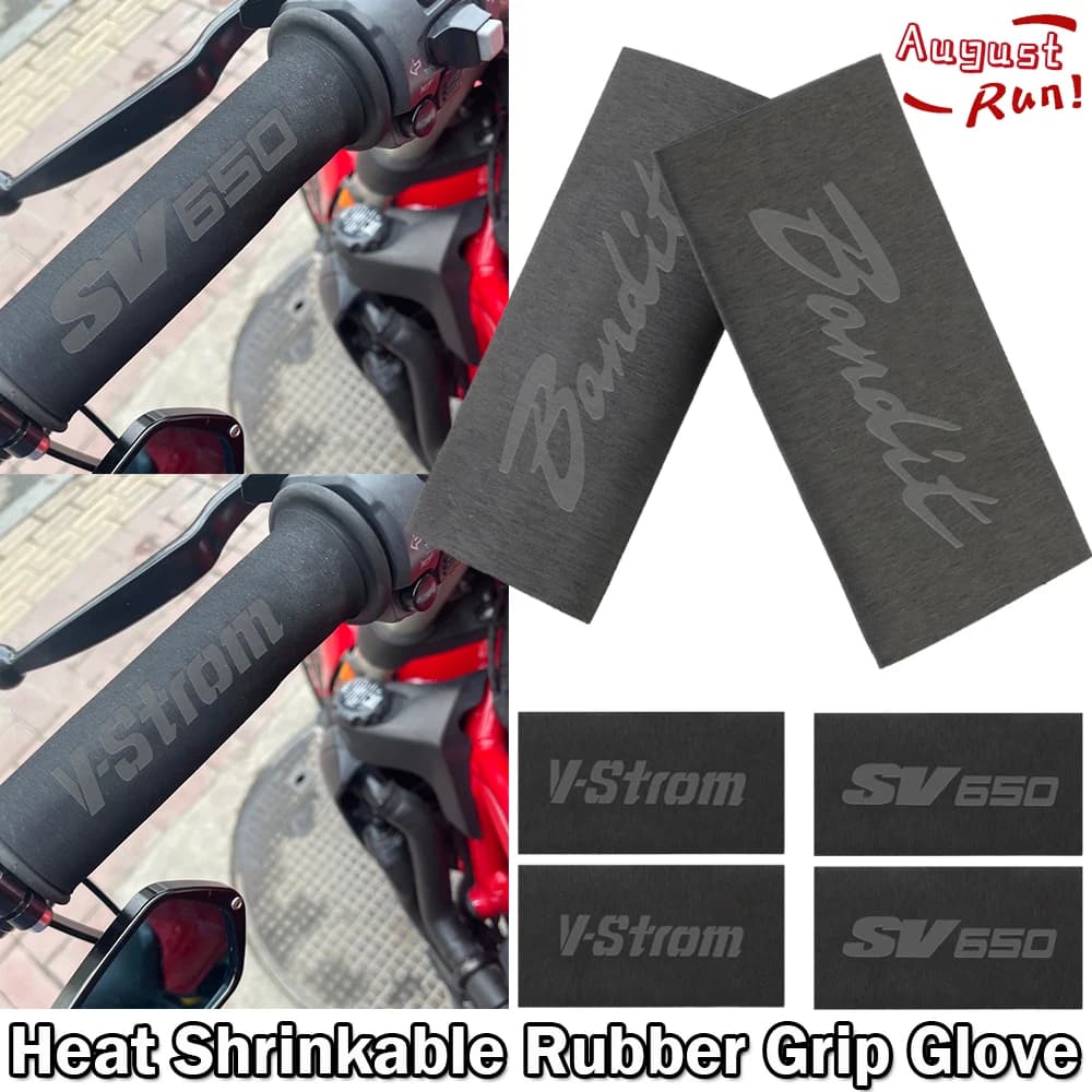 Per SV650 650X Bandit 1200 1250/S/F 250 400 650 VStrom 250 650 1000 1050 XT Moto Copertura della presa di calore Gomma antiscivolo Grip Guanto
