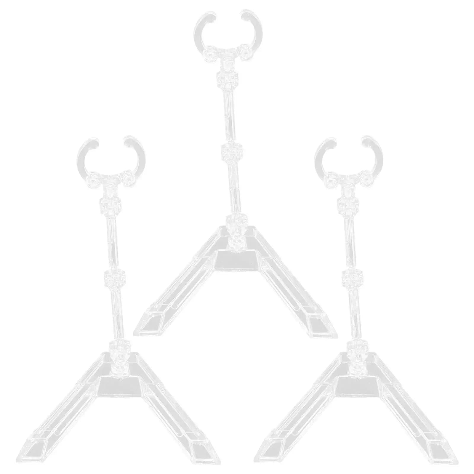 Set di 4 Supporti in Plastica per Esposizione, Telaio per Figure da Scrivania, Porta Action Figure per Organizzare Collezioni, Espositore Stabile