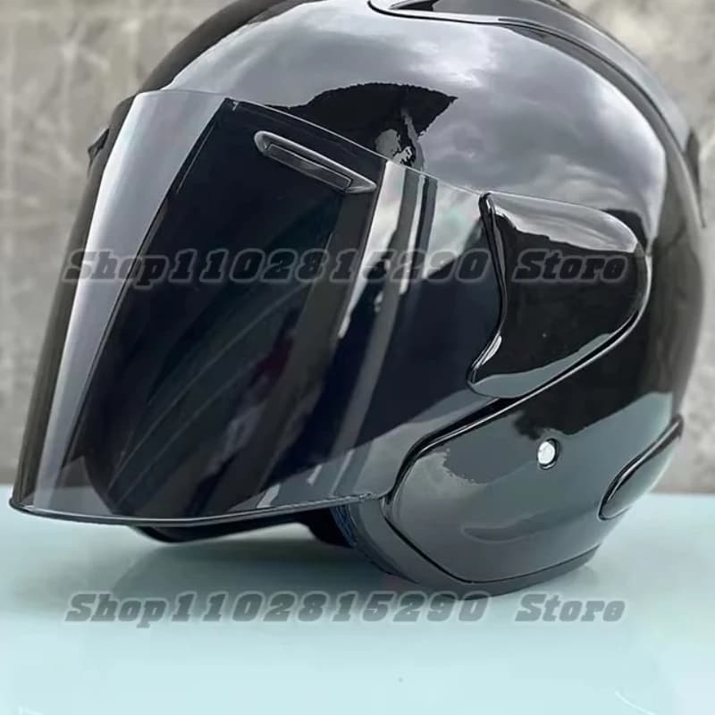 Ram5 Mezzo casco nero brillante per uomo e donna Casco estivo fuoristrada da moto Downhill Racing Mountain Cross Casco Capacete