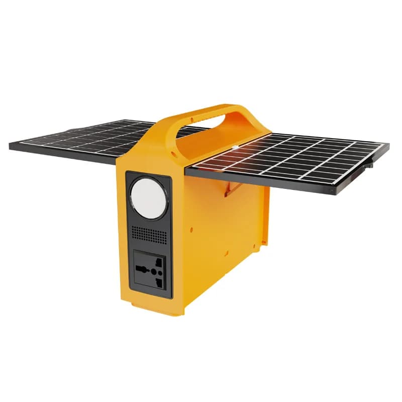 Pannello Solare Portatile da 100W per Esterni con Inverter a Onda Sinusoidale Pura MPPT 220V/110V, Batteria LiFePO4, Avviatore d'Emergenza e Ricarica Wireless