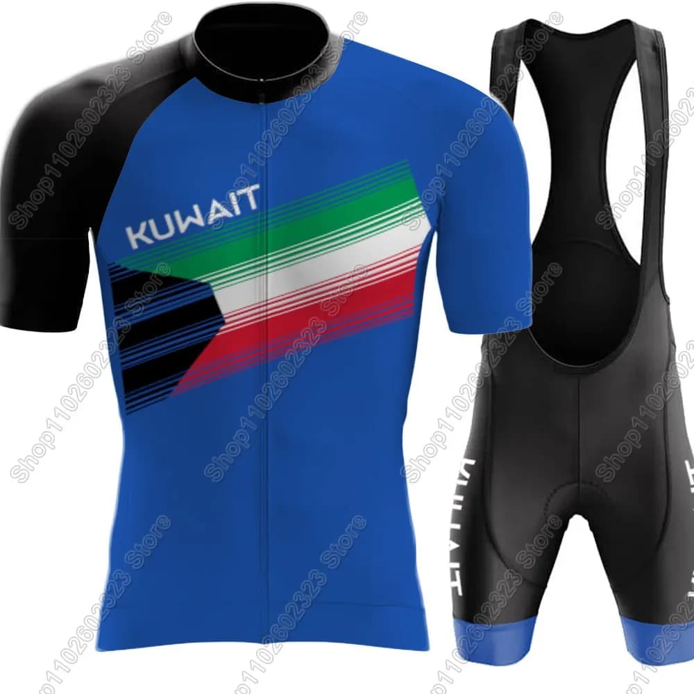 Kuwait National Team Cycling Jersey 2025 Set Summer Cycling Clothing Road Bike Shirts Bicycle Suit Bike Shorts with MTB Ropa Maillot