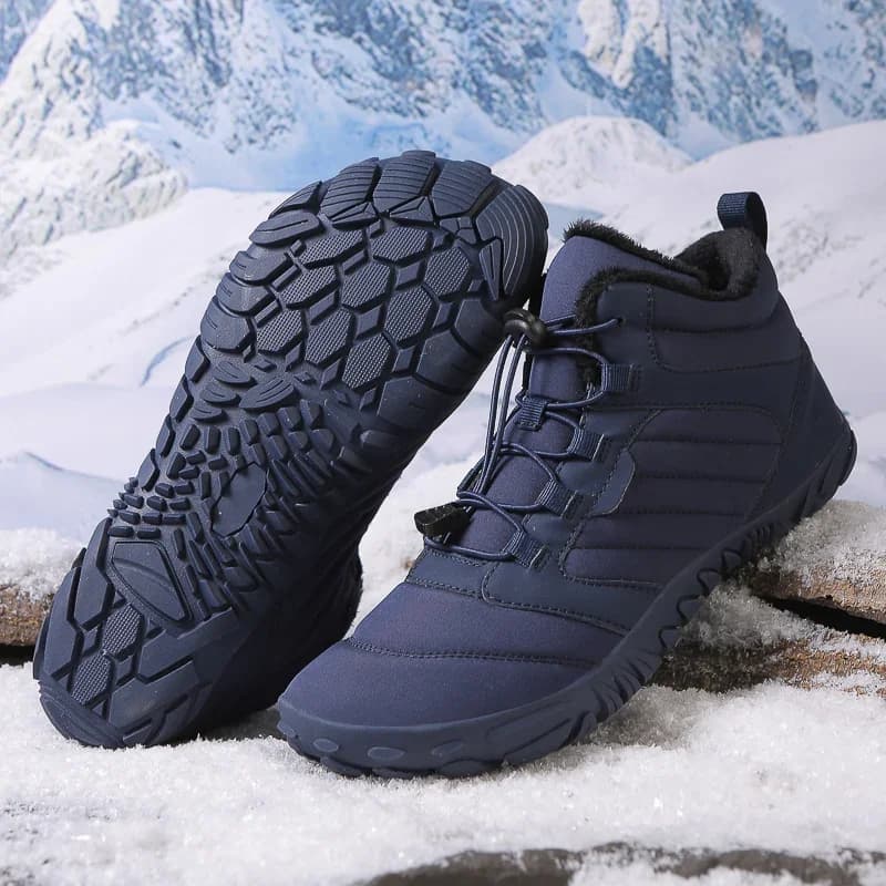 Scarpe sportive da esterno unisex in cotone caldo Escursionismo Arrampicata Sci Calzature calde impermeabili Stivali invernali con suola in gomma antiscivolo