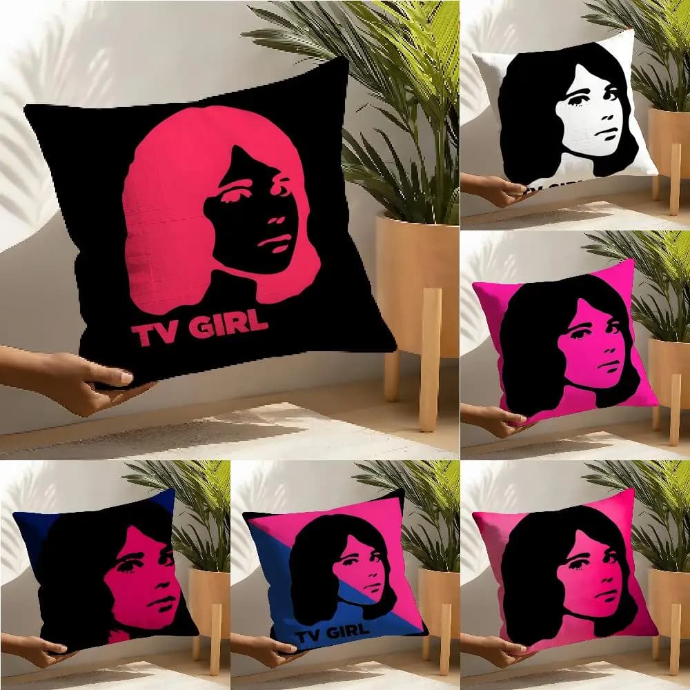 Federa per cuscino Hot T-TV Girl Who Really Cares, federa in lino, decorazione per la casa, copricuscino per divano