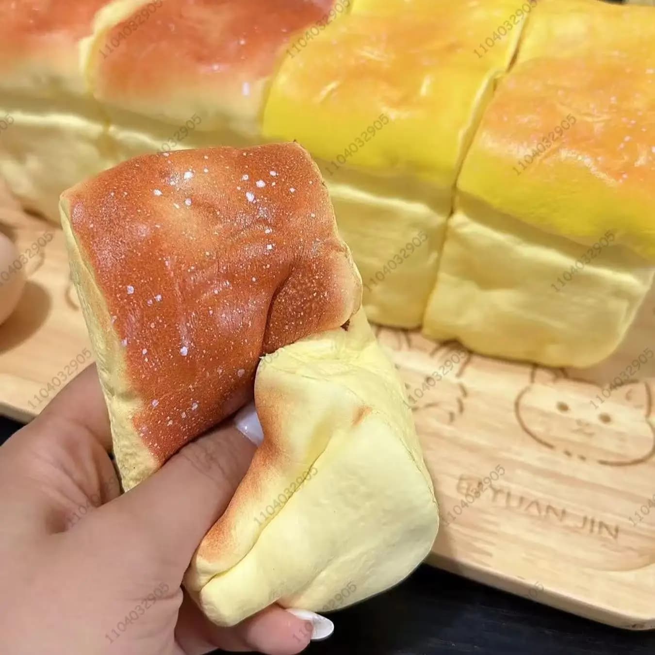 Brioche Pane Lento Aumento Giocattolo Squishy Burro Umido Toast Panetteria Morbido Agitarsi Giocattoli per Bambini e Adulti ASMR ADHD Giocattolo Sensoriale Regalo