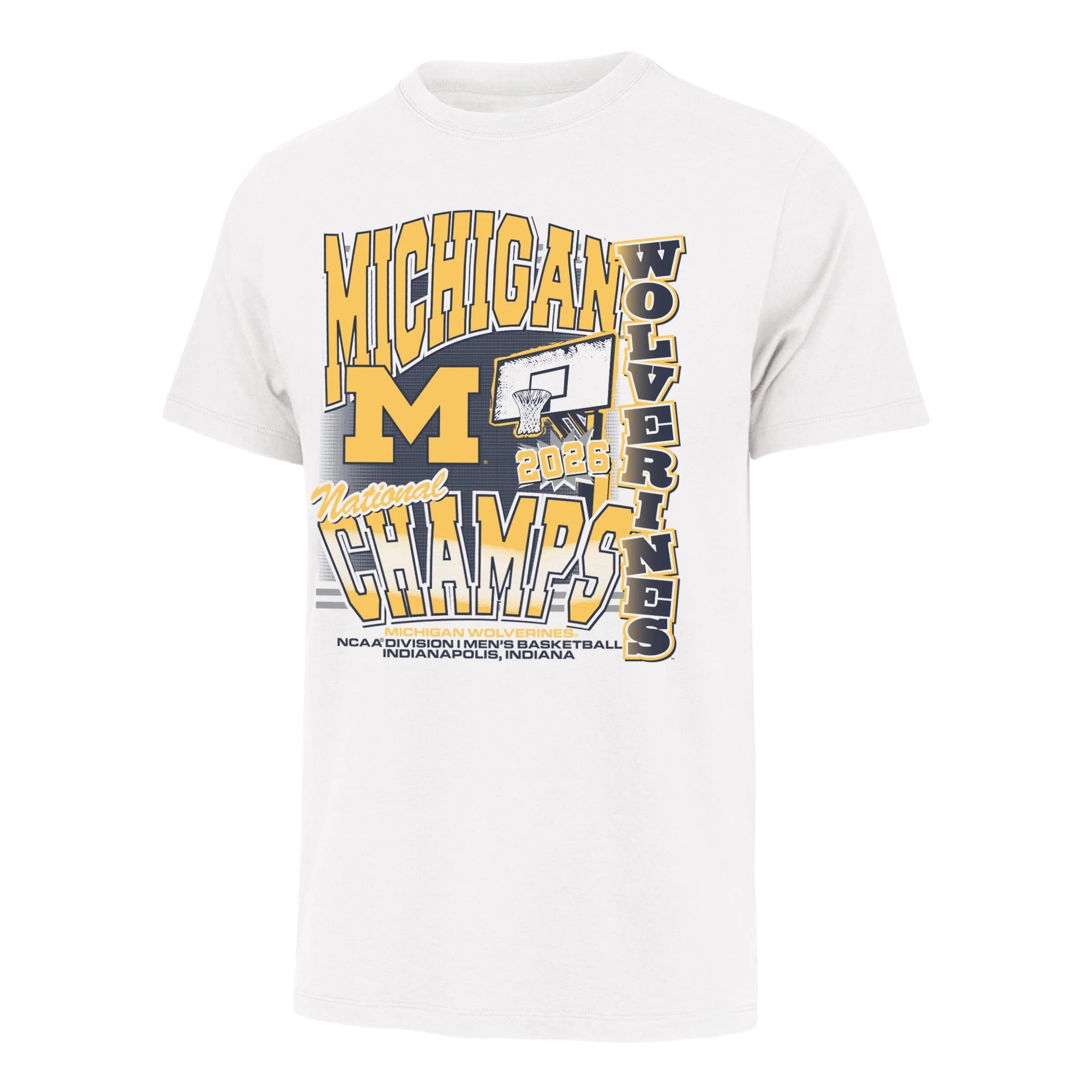T-shirt del campionato nazionale della squadra di basket maschile dei Michigan Wolverines, abbigliamento estivo in cotone, magliette a maniche corte alla moda Y2K