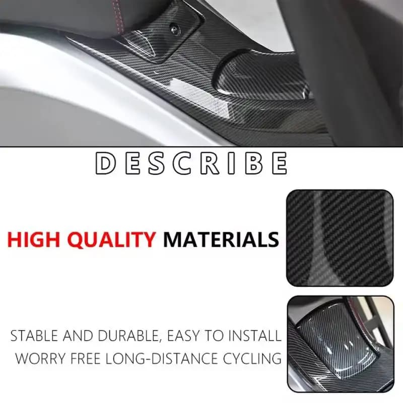 Copertura Serbatoio Carburante per Moto Yamaha NMAX 155, Tappo Protettivo in Plastica Effetto Fibra di Carbonio