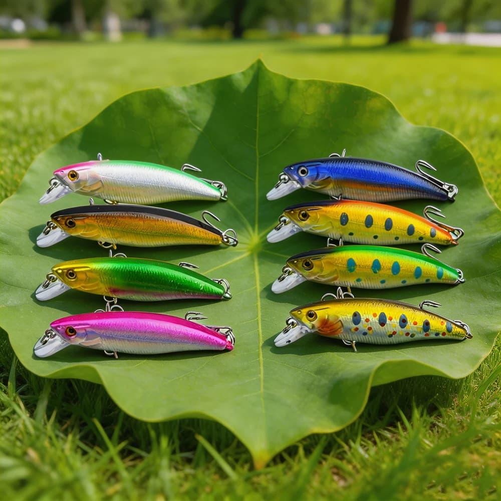 Esche da Pesca Affondanti Modello Giapponese 52mm 4.5g, Jerkbait per Bass e Luccio, Wobbler Professionali, Esche Dure