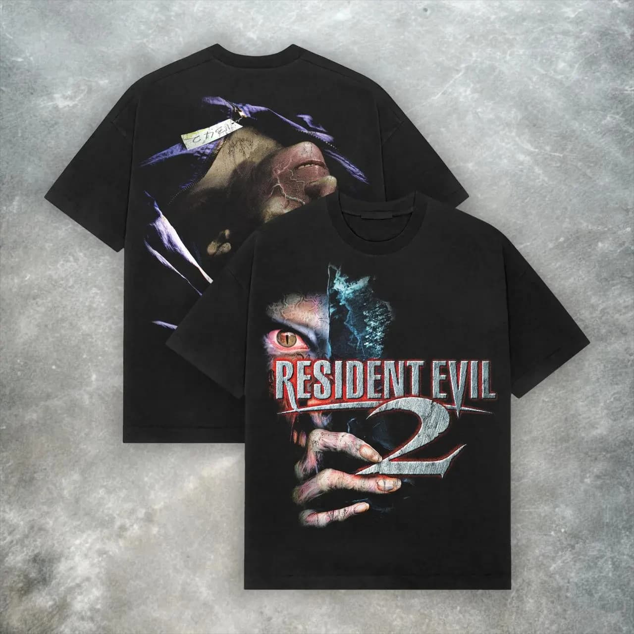 Maglietta estiva Resident Evil 2 da uomo Mr. X Tyrant Classic Horror Gaming Graphic a maniche corte Streetwear Casual Loose Fit Top