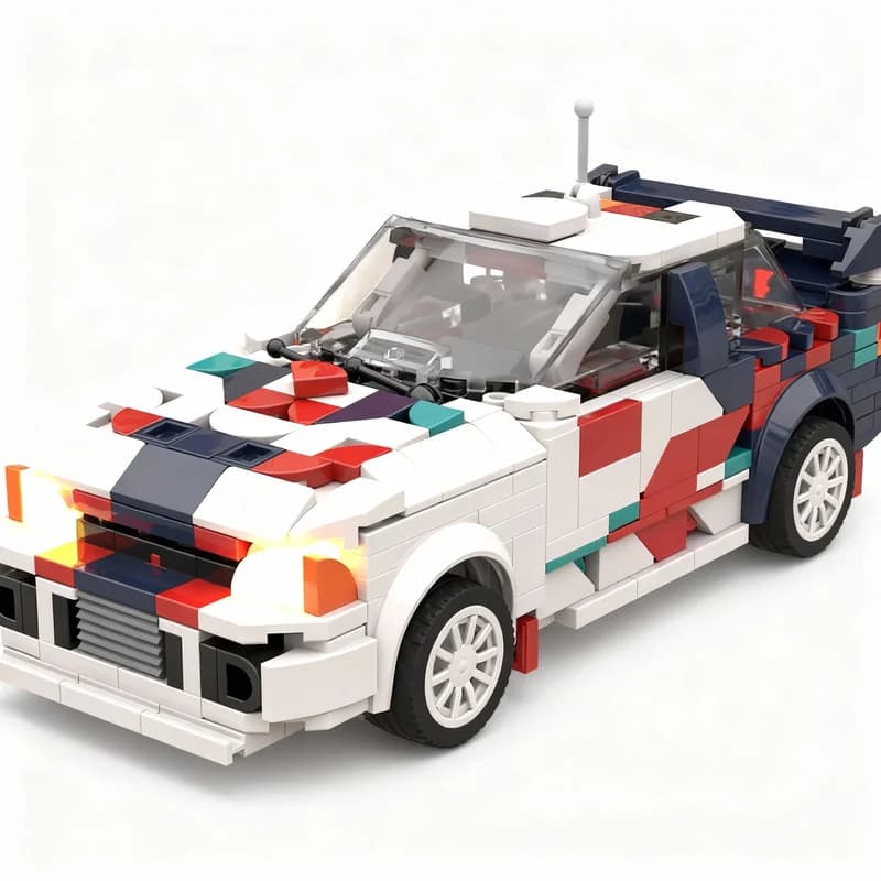 474pcs MOC Mitsubishi Lancer AUSTRALIA Rally Model Building Blocks Toy Architecture Christmas Gifts Idea Brick Education DIY