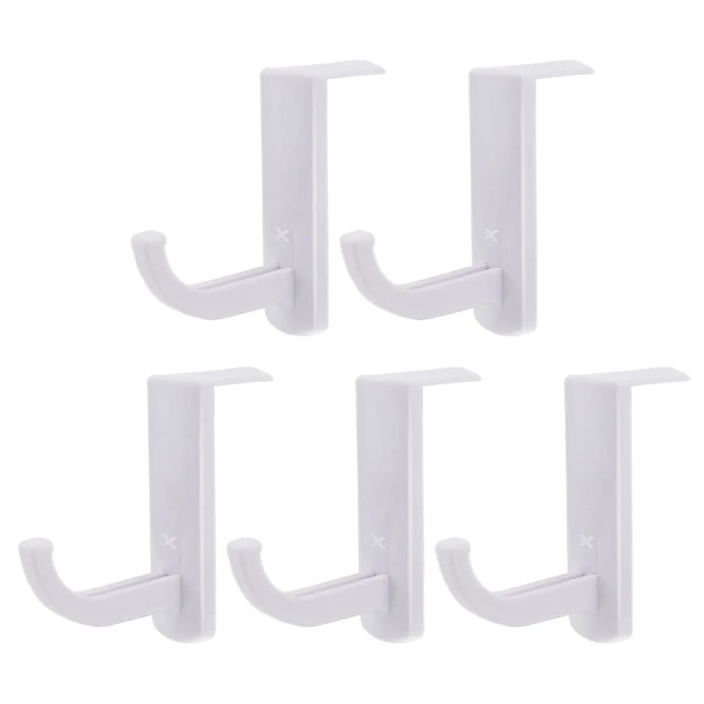 Set di 5 Ganci Porta Cuffie in Plastica, Supporto per Monitor, Organizzatore da Scrivania, Accessori per Gaming PC