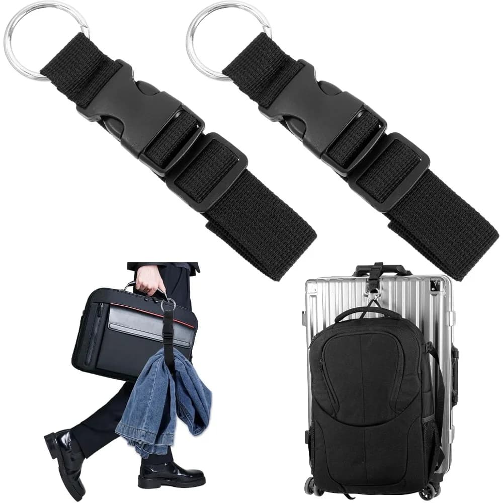 Adjustable Suitcase Belt with Jacket Holder: Enhance Luggage Stability for Travel