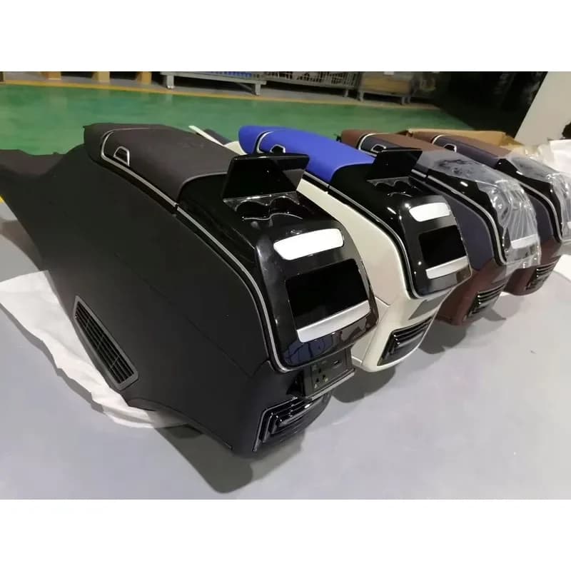 Vito Center Armrest Box-Leather Material USB Charger Rotatable Design Air Ventilation Storage Cup Holder
