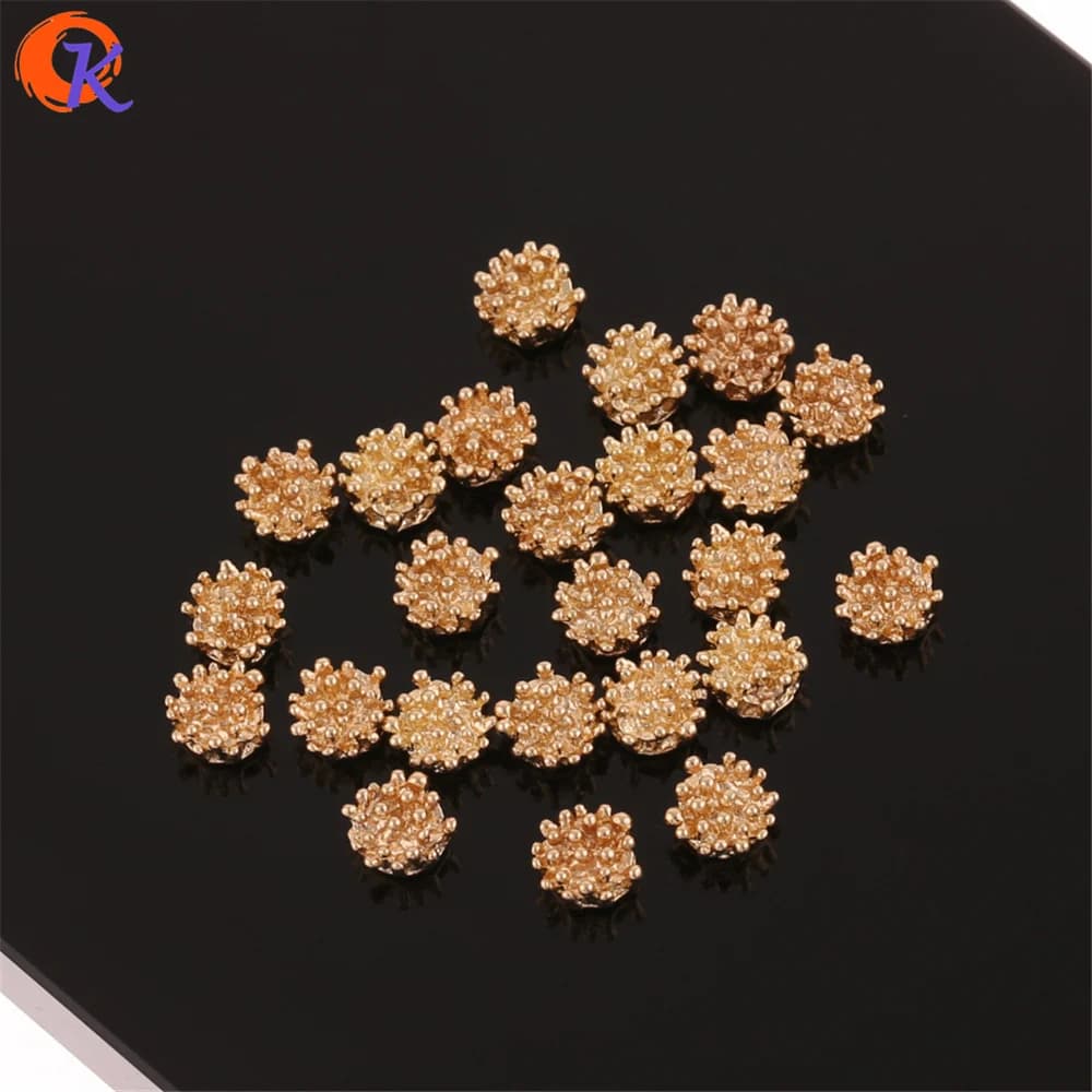 Cordiale Disegno 200Pcs 6*6MM Accessori Dei Monili/Orecchino Parti/Forma di Fiore In Oro/In Lega di Zinco/FAI DA TE/Fatto A Mano/Risultati Dell'orecchino