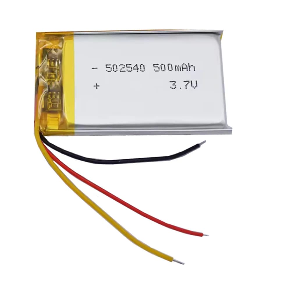 1-10 Pezzi Batteria ai Polimeri di Litio 502540 3.7V 500mAh con Termistore a 3 Fili per GPS, Dashcam, Altoparlanti Bluetooth, Cuffie