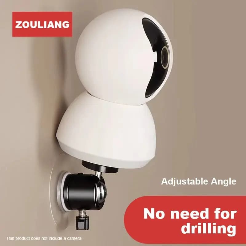 Base per telecamera modello Home con adesivi autoadesivi, supporto per monitoraggio ad angolo regolabile