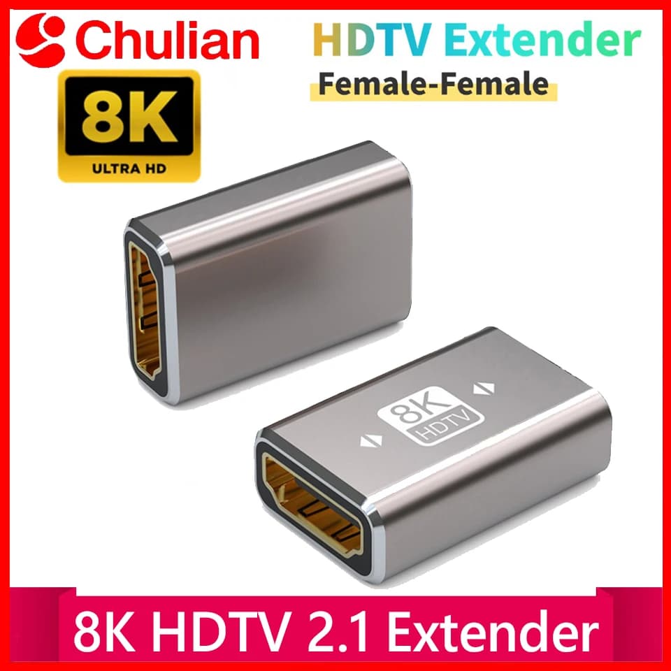 Cavo di prolunga HDMI 8K HDTV 2.1 da femmina a femmina per laptop, PC, TV, PS3, PS4, monitor