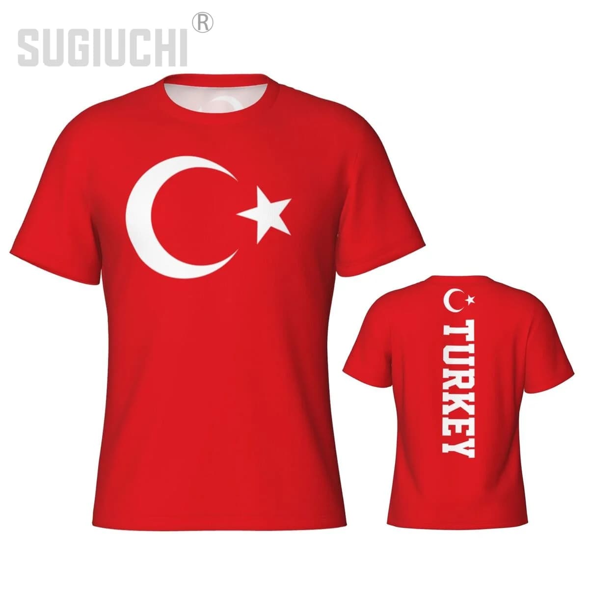 Maglietta sportiva attillata con bandiera della Turchia 3D per uomo e donna, maglia da calcio, abbigliamento per tifosi di calcio, regalo patriottico.