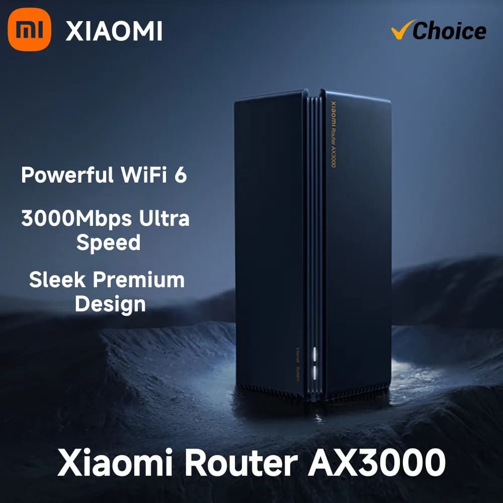 Router WiFi 6 XIAOMI AX3000 3000Mbps Dual Band 2.4G 5G Super Mesh VPN Ripetitore di Segnale Gigabit Booster App Mi Home Casa Intelligente