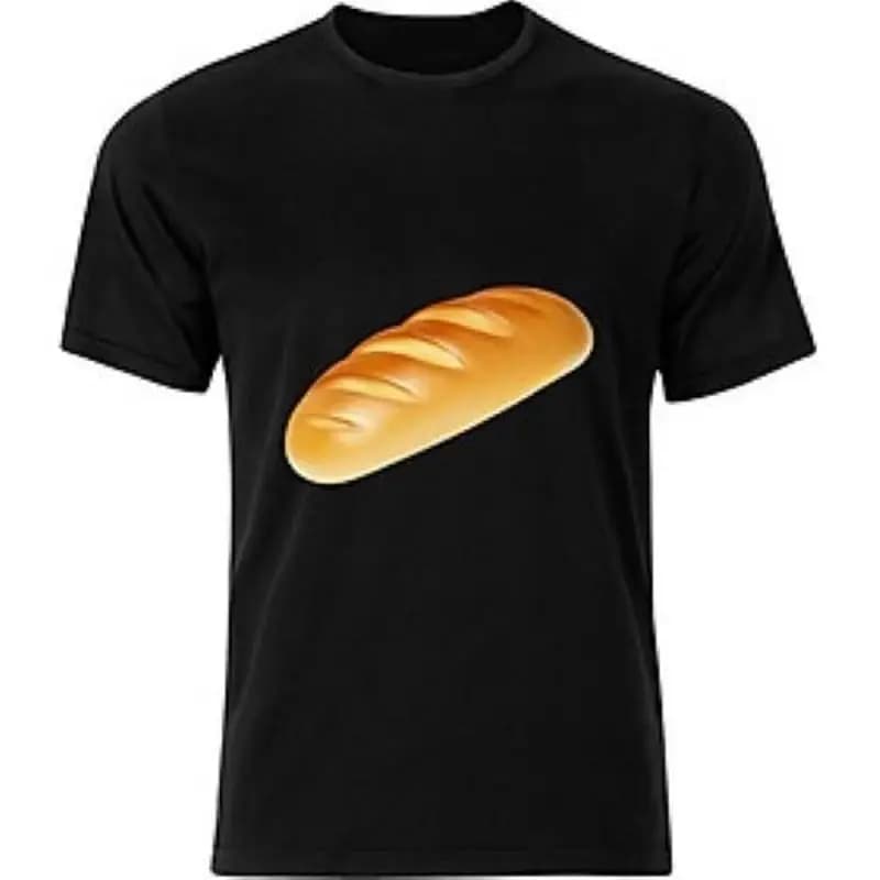 T-shirt da uomo e da donna con camicia in cotone pane tutte le taglie S 2345XL