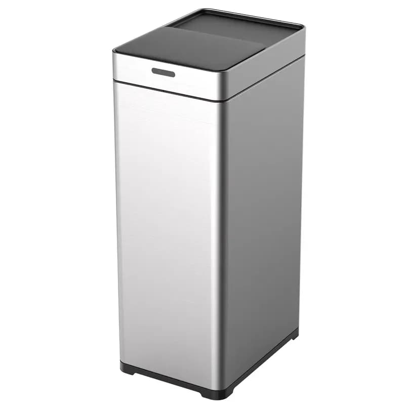42L Smart Double Trash Can Stainless Steel Kitchen Waste Bin with Automatic Sensor Lid Touchless Garbage Container