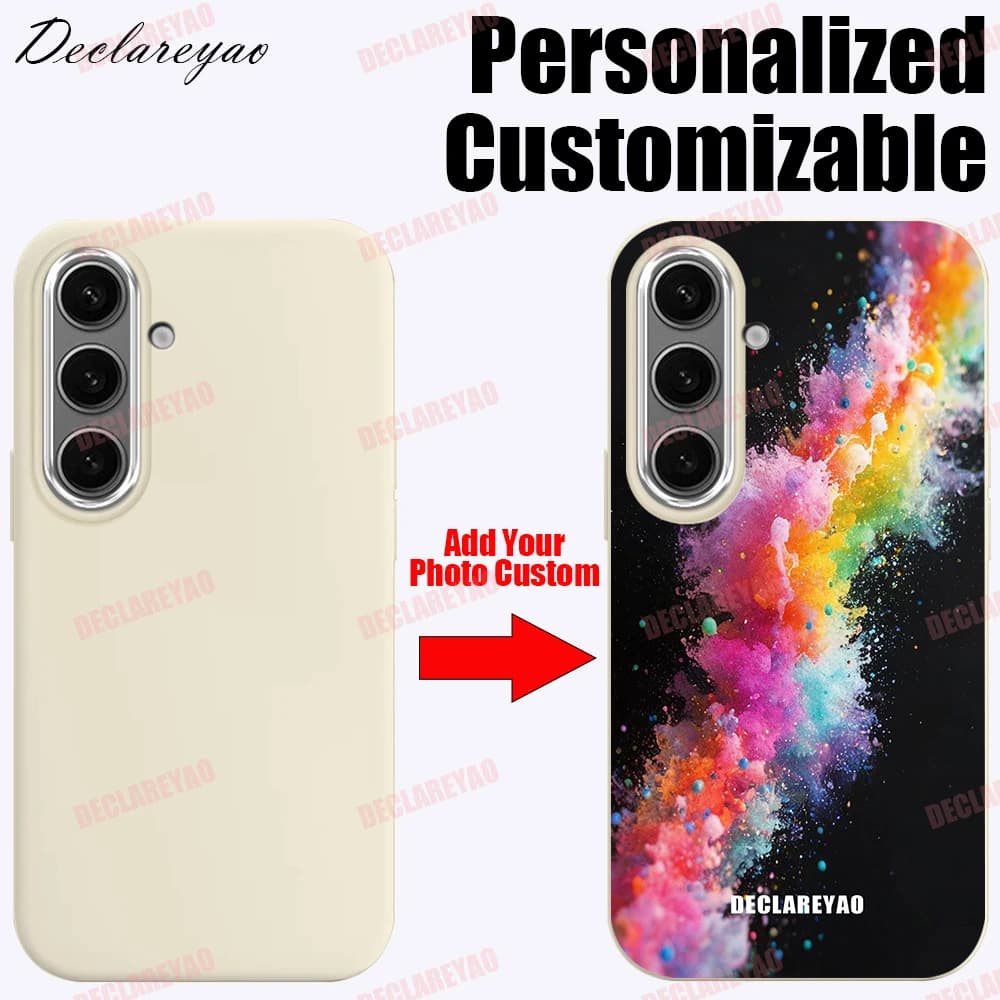 Cover Personalizzabili Fai-da-Te con Foto in TPU Silicone Morbido per Samsung Galaxy S26 S25 Ultra S24 Plus S23 S20 FE