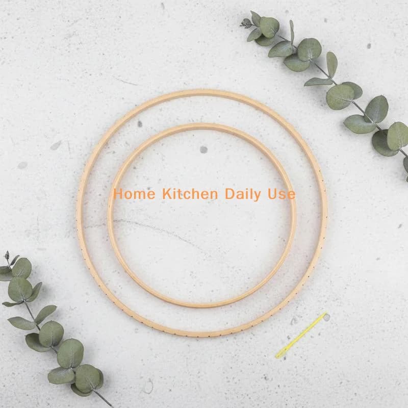 portableHome Wall Hanging Crafts Wooden Hoops 1pc 2pcs Round Knitting Loom DIY Weaving Tools Gift for Kidscommonly used
