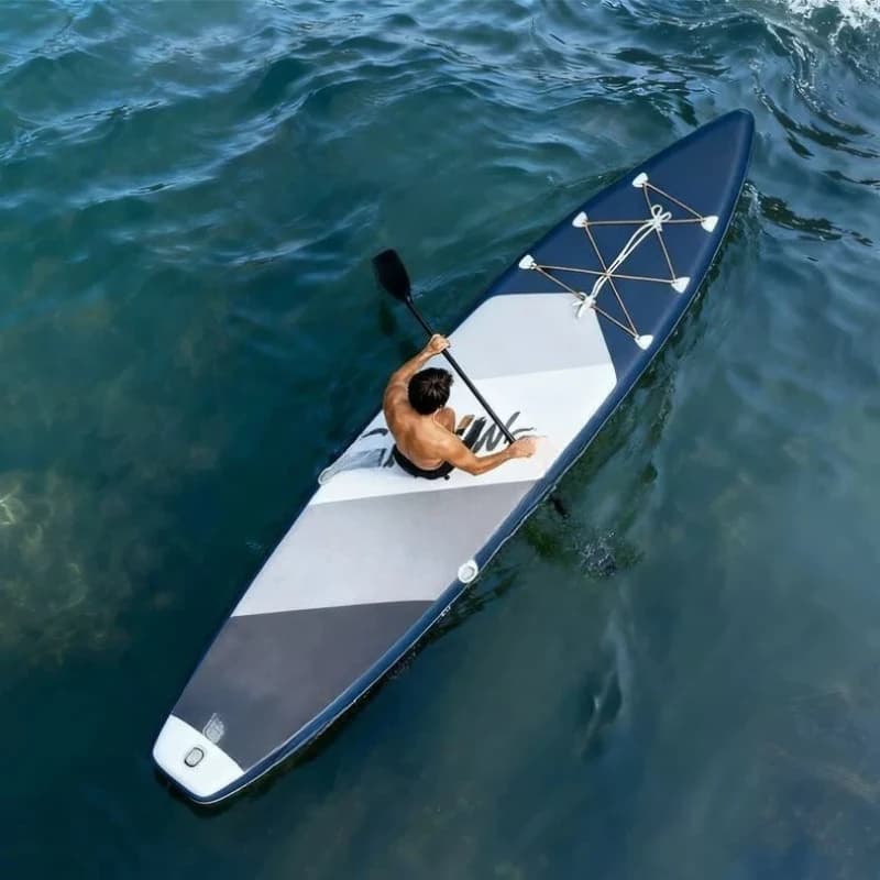 Tavola da Paddle Gonfiabile Verticale SUP, Kayak da Mare Rinforzato per Due Adulti