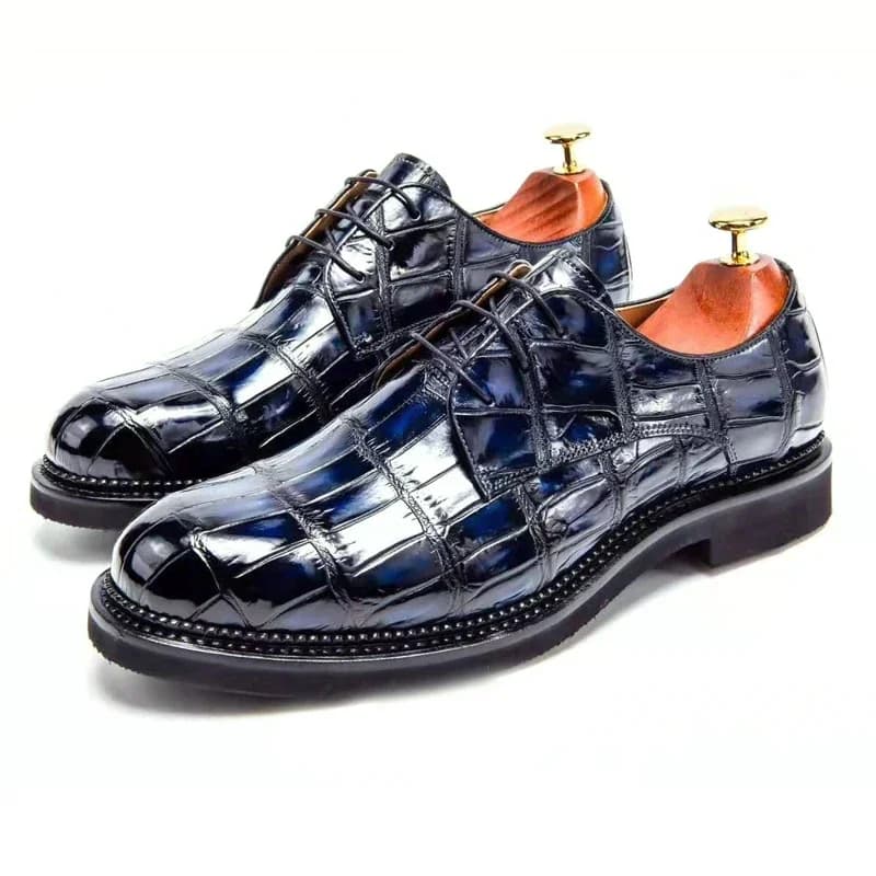 chue fabbrica scarpe da uomo nuove scarpe in coccodrillo stringate maschili Scarpe formali da uomo con pennello antiscivolo super leggero e resistente all'usura