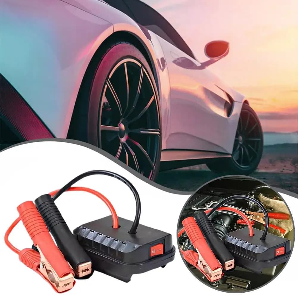 Fai da te Auto Batteria Al Litio Convertitore Caricatore Clip Auto Accenditore Salto di Avviamento Per Makita Booster Cavo Adattatore di Alimentazione di Emergenza K X4x3
