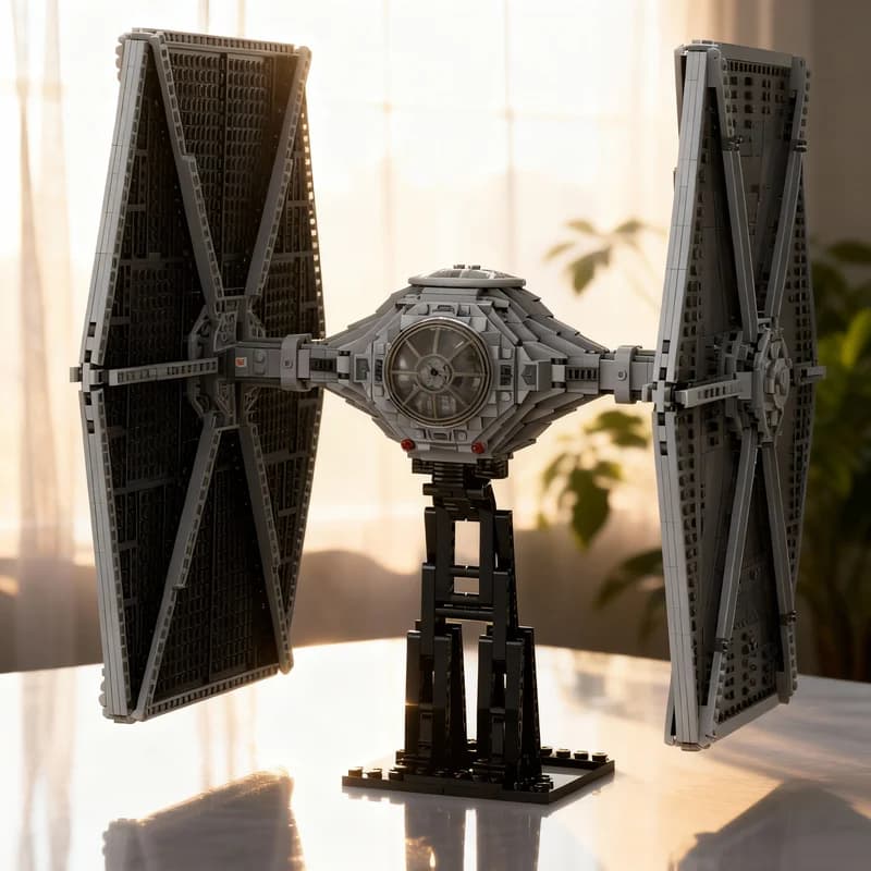 1707pcs MOC TIE Fighter Update Star Battle UCS Model Building Blocks DIY Gift Creative Collectible Display Decor Premium Adult